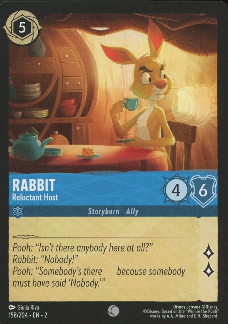 Disney Lorcana: Rise of the Floodborn Rabbit Reluctant Host #158 Common