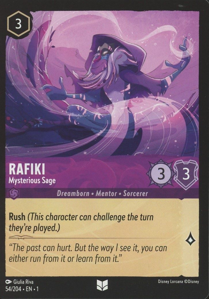 Disney Lorcana: The First Chapter Rafiki Mysterious Sage Uncommon #54