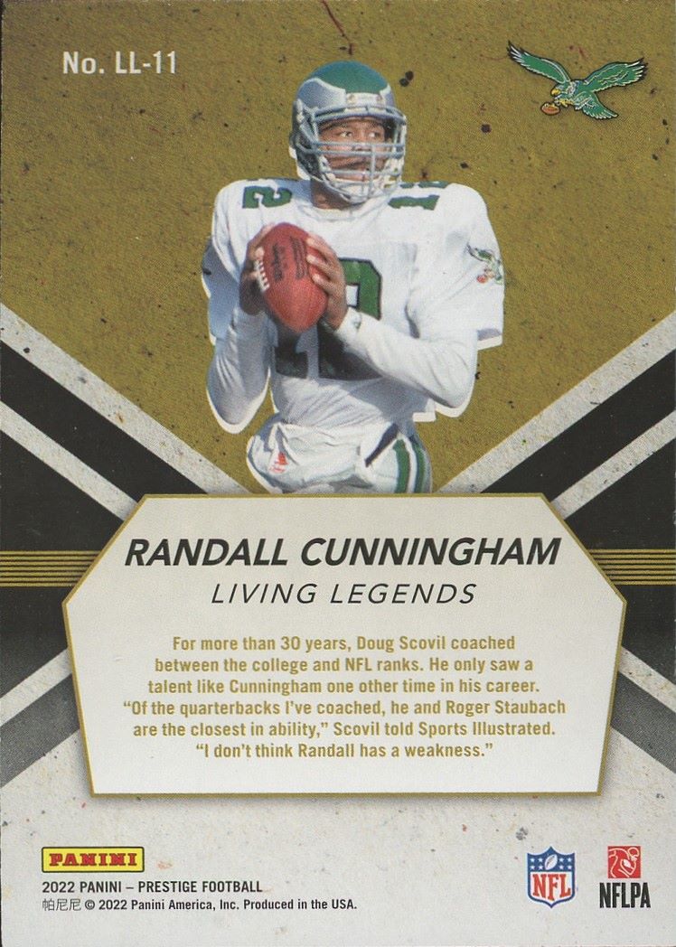 2022 Panini Prestige Randall Cunningham Living Legends #LL-11