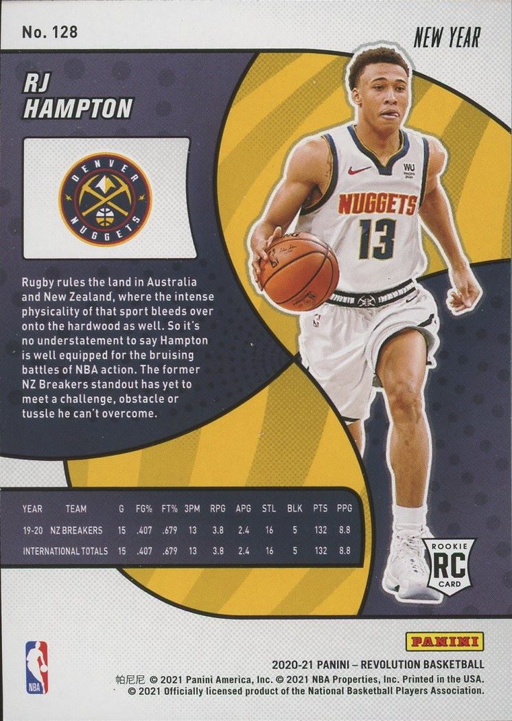 2020-21 Panini Revolution RJ Hampton Rookie #128