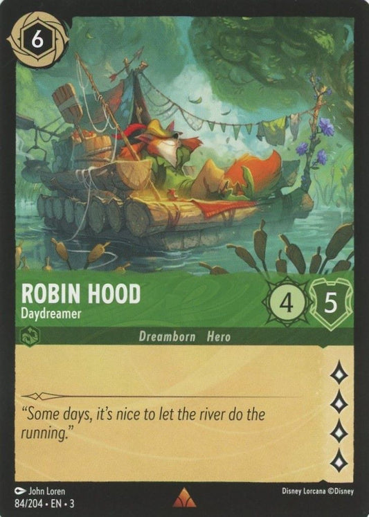 Disney Lorcana Into the Inklands Robin Hood Daydreamer Rare #84