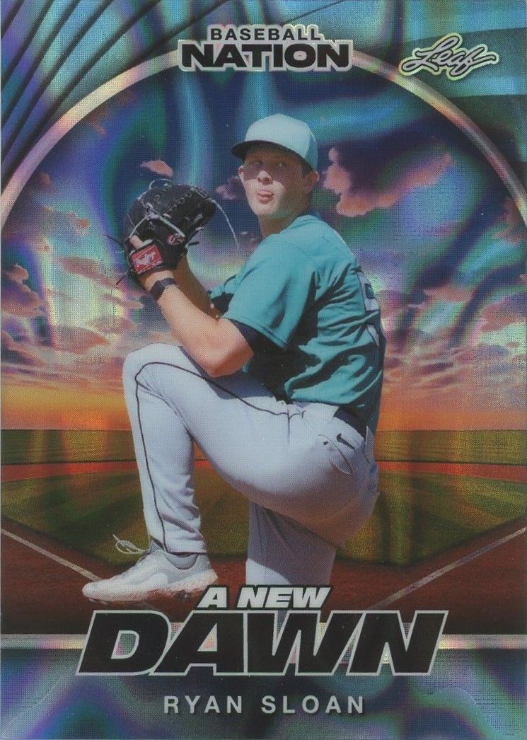 Ryan Sloan 2025 Leaf Baseball Nation A New Dawn Blue Wave #2/3 #NB-87