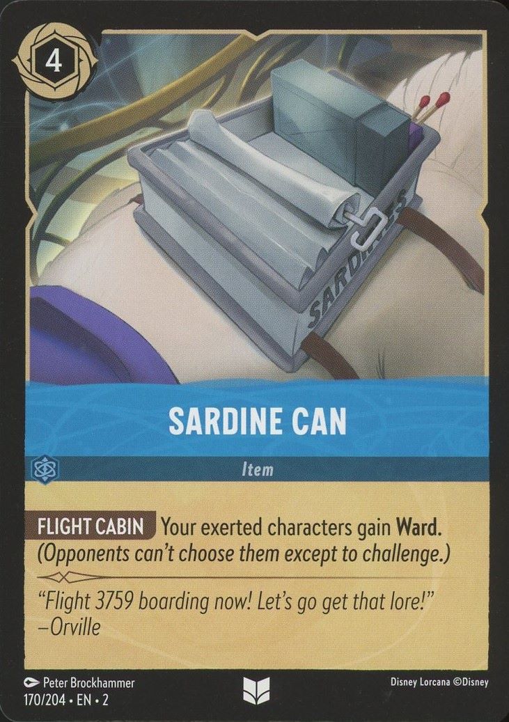 Disney Lorcana: Rise of the Floodborn Sardine Can #170 Uncommon