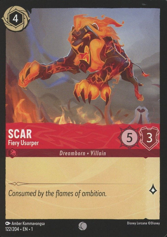 Disney Lorcana: The First Chapter Scar Fiery Usurper Common #122