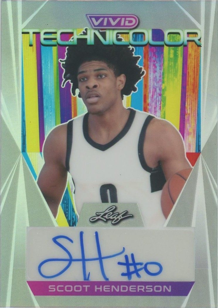 Scoot Henderson 2022-23 Leaf Vivid Technicolor #6/40 #T-SH1