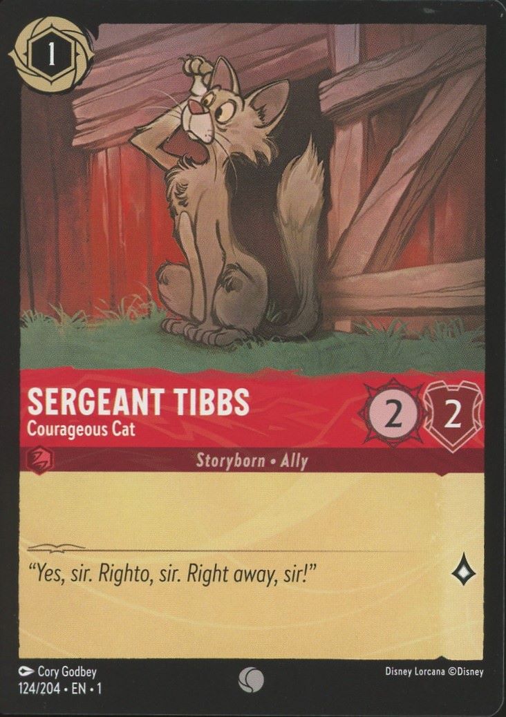 Disney Lorcana: The First Chapter Sergeant Tibbs Courageous Common #124