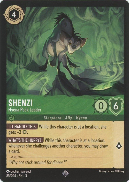 Disney Lorcana Into the Inklands Shenzi Hyena Pack Leader Super Rare #85