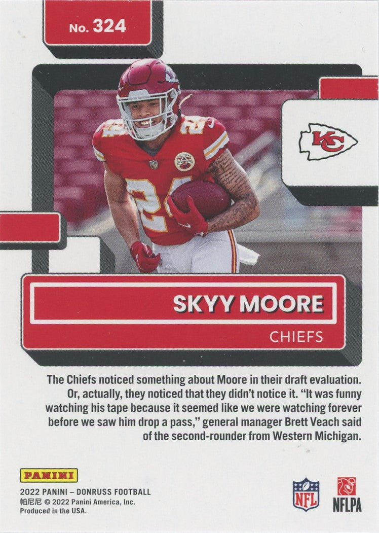 2022 Donruss Skyy Moore Rated Rookie #324