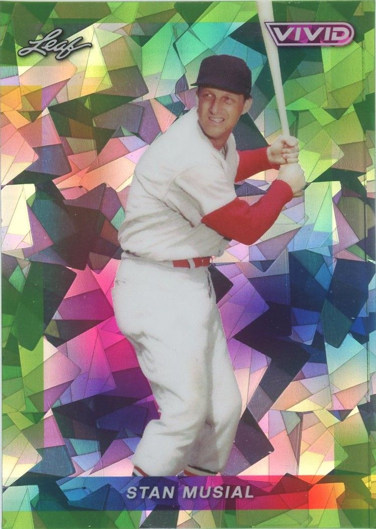 2023 Leaf Vivid Baseball Stan Musial Cracked Ice #4/4 #41