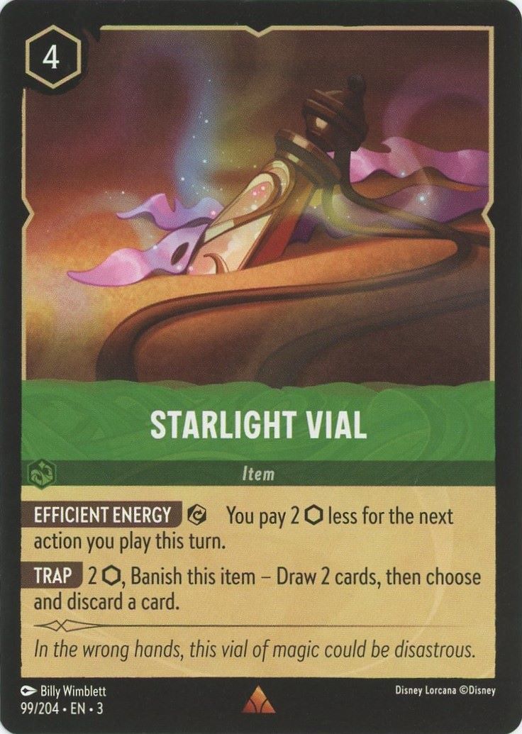 Disney Lorcana Into the Inklands Starlight Vial Rare #99