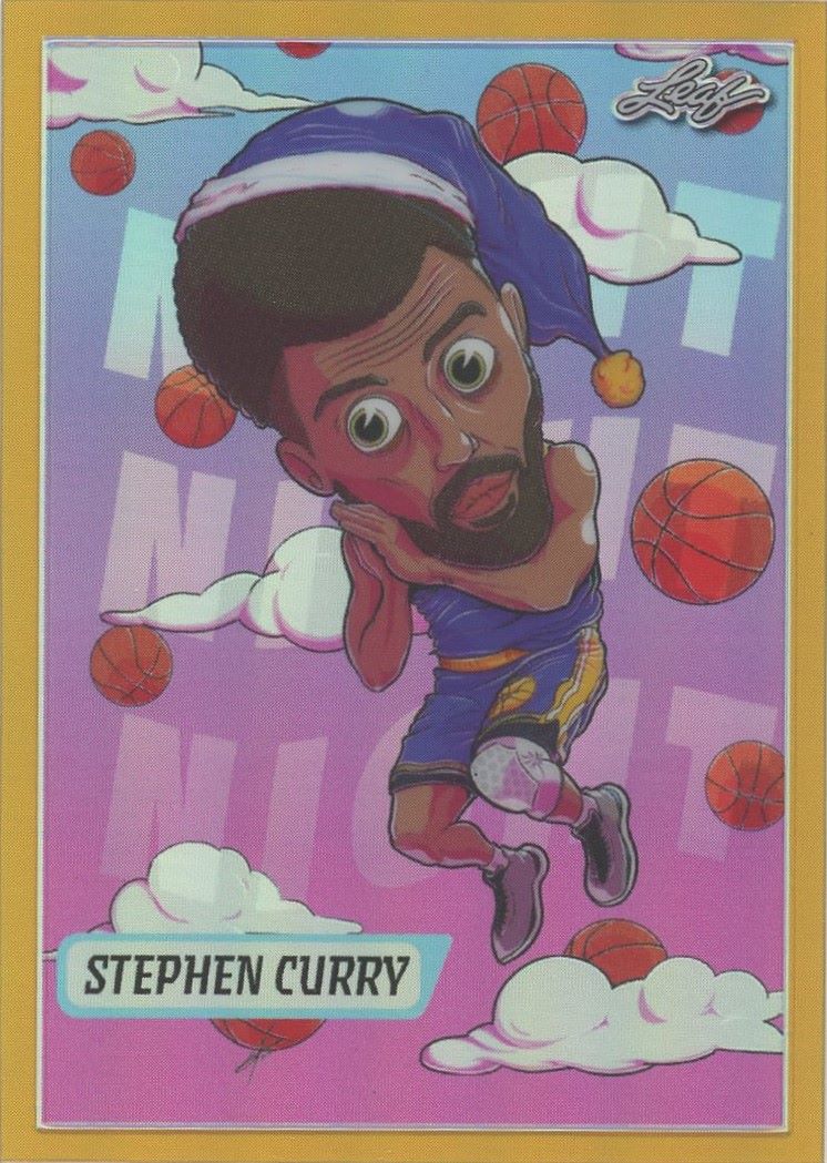 2023 Leaf Stephen Curry Metallic Imaginations Gold Refractor #/99 #MI-12