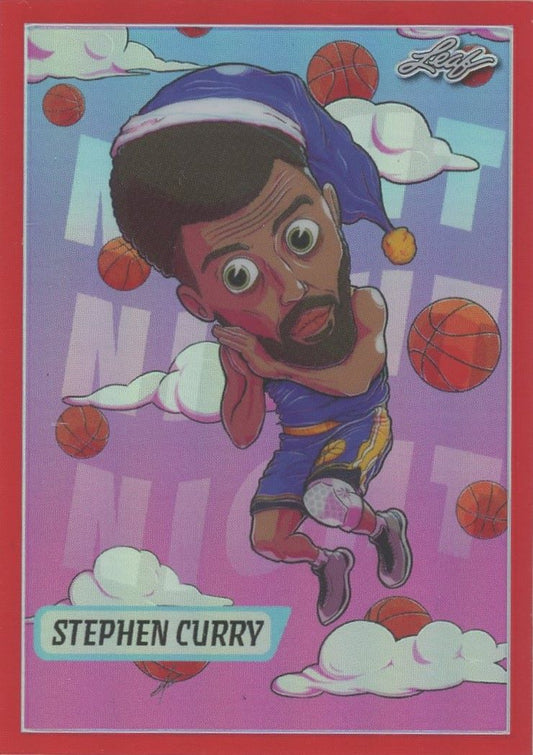 2023 Leaf Stephen Curry Metallic Imaginations Red Refractor #/199 #MI-12