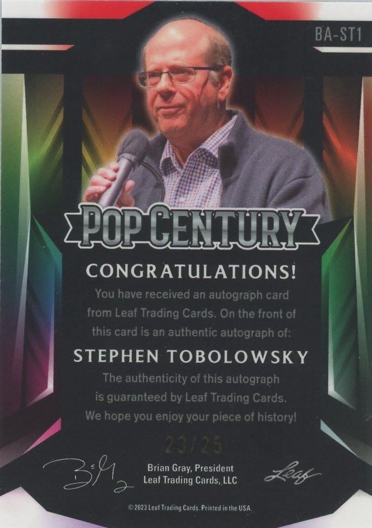 2023 Leaf Metal Stephen Tobolowsky Pop Century Blue Auto #23/25 #BA-ST1