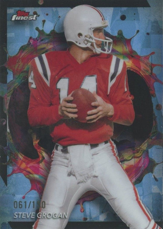 Steve Grogan 2024 Topps Finest Football Sky Blue #61/150 #229