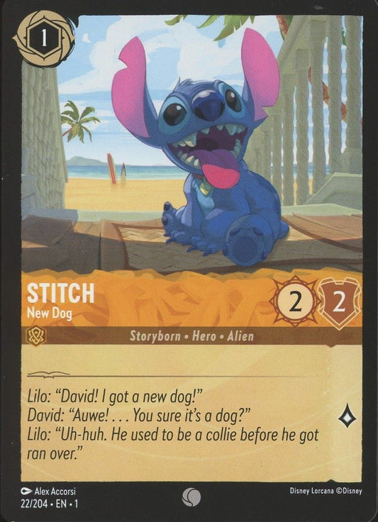 Disney Lorcana: The First Chapter Stitch New Dog #22