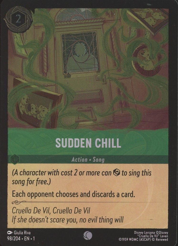 Disney Lorcana: The First Chapter Sudden Chill Common Foil #98