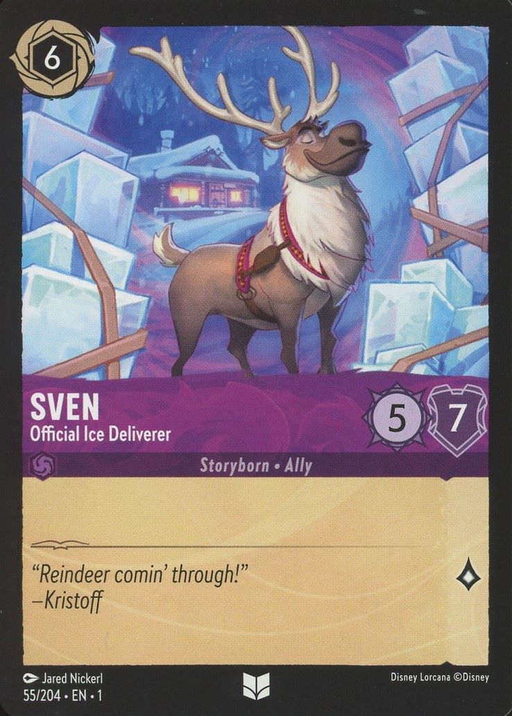 Disney Lorcana: The First Chapter Sven Official Ice Deliverer Uncommon #55