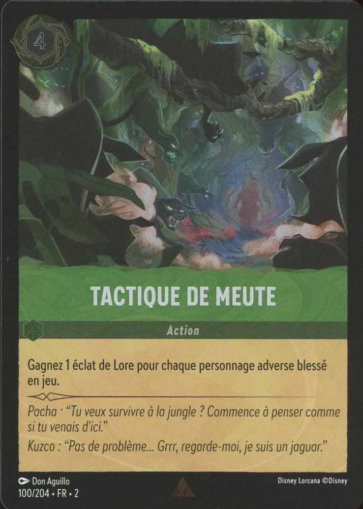 Disney Lorcana: Floodborn Tactique De Meute Rare Foil #100