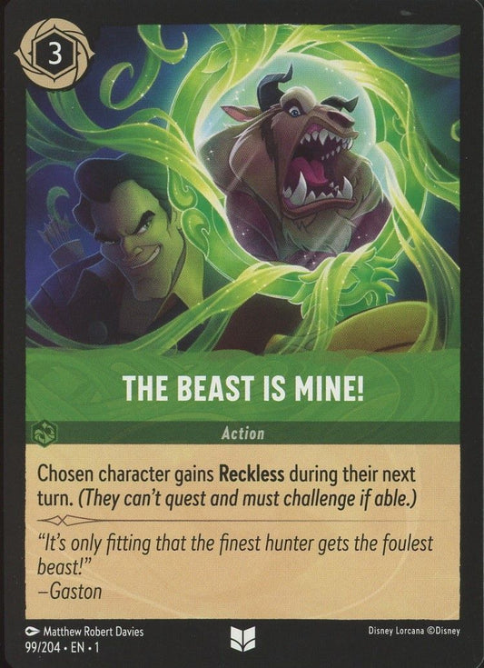 Disney Lorcana: The First Chapter The Beast Is Mine! Uncommon #99