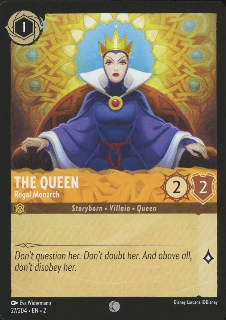 Disney Lorcana: Rise of the Floodborn The Queen Regal Monarch #27 Common