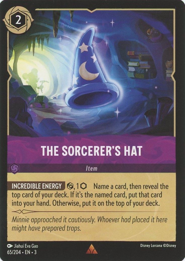 Disney Lorcana Into the Inklands Sorcerer's Hat Rare #65