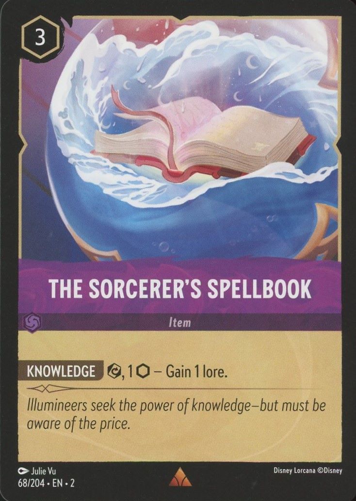 Disney Lorcana: Floodborn The Sorcerer's Spellbook #68