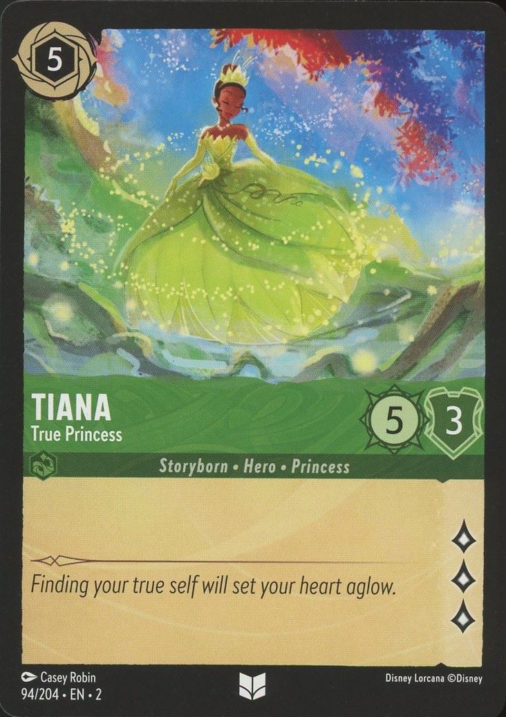 Disney Lorcana: Rise of the Floodborn Tiana True Princess #94 Uncommon