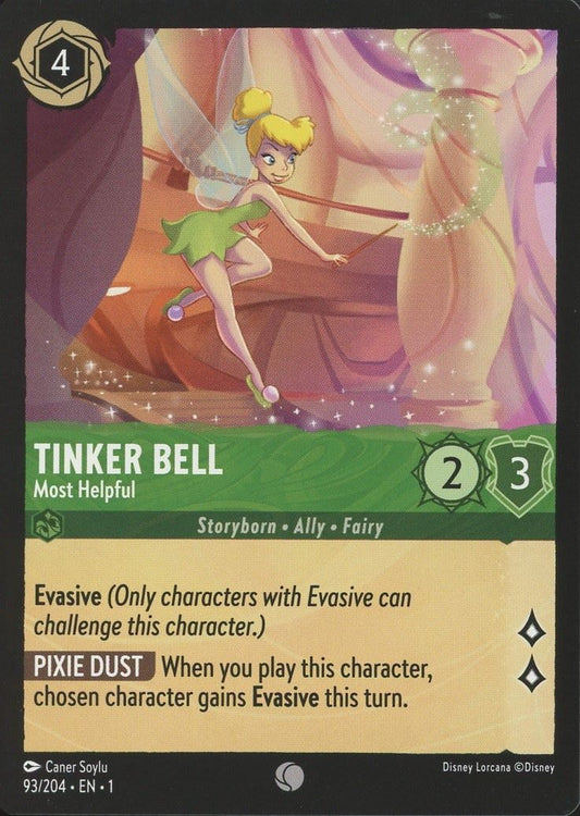 Disney Lorcana: The First Chapter Tinker Bell Most Helpful Common #93