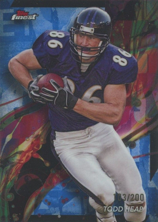 Todd Heap 2024 Topps Finest Blue #103/200 #6 Ravens