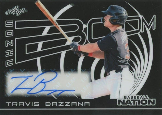 Travis Bazzana 2025 Leaf Baseball Nation Sonic Boom Auto #7/15 #S-TB1