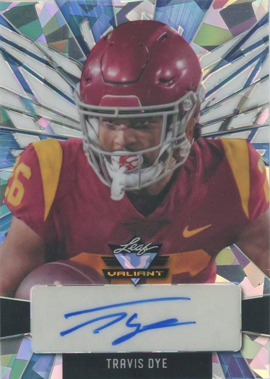 Travis Dye 2022 Leaf Valiant Portrait Auto Sky Blue #1/7 #PA-TD1 USC