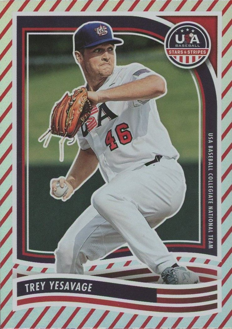Trey Yesavage 2024 Panini Stars and Stripes Stripes #6