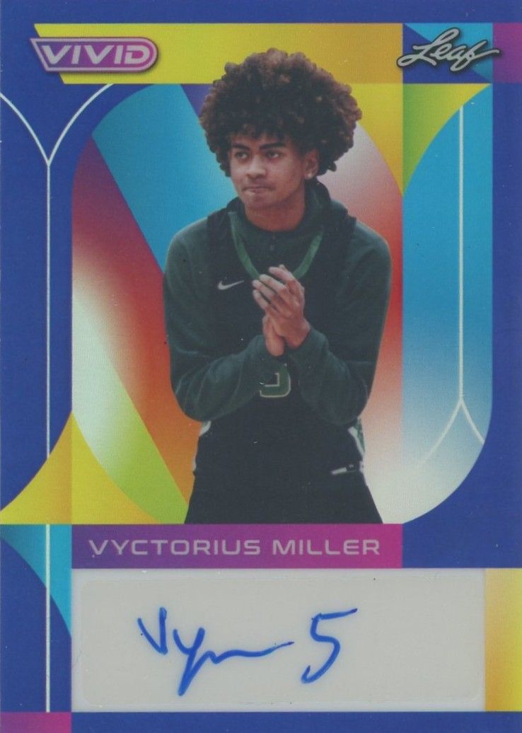 Vyctorius Miller 2022-23 Leaf Vivid Blue #30/30 #BA-VM1