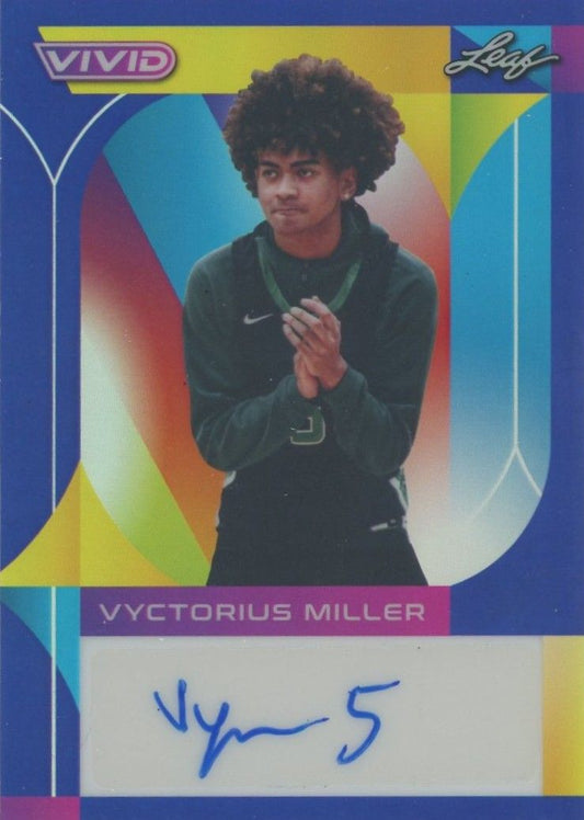 Vyctorius Miller 2022-23 Leaf Vivid Blue #30/30 #BA-VM1