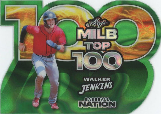 2025 Leaf Baseball Nation Walker Jenkins MILB Top 100 Green Wave #1/1 #MB-66