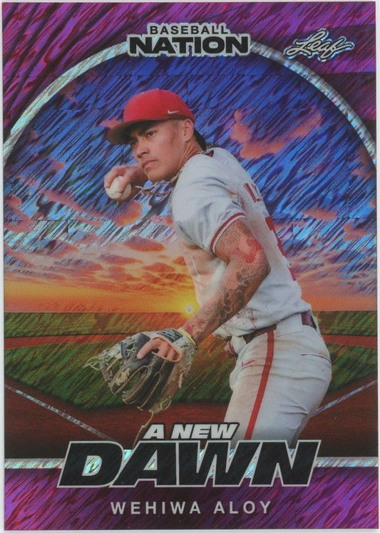2025 Leaf Baseball Nation Wehiwa Aloy A New Dawn Pink Shimmer  #6/6 #NB-103