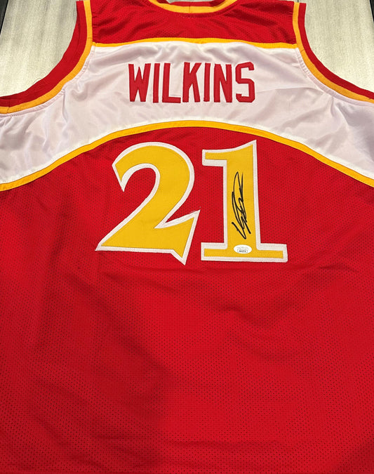 Dominique  Wilkins Autographed Jerse Atlanta Hawks JSA COA