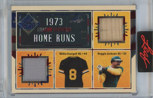 Reggie Jackson/Willie Stargell 2025 Leaf Seasons In The Sun Season Leaders #5/5 #SL-39