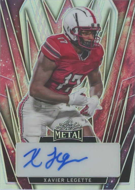 Xavier Legette 2024 Leaf Metal Football Red Auto #1/1 #BA-XL1