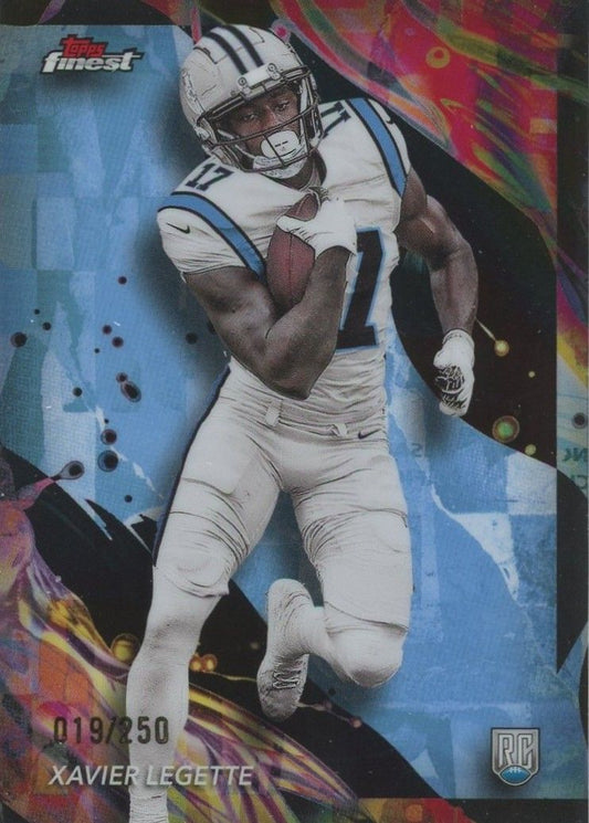 Xavier Legette 2024 Topps Finest Sky Blue Rookie RC #19/250 #187