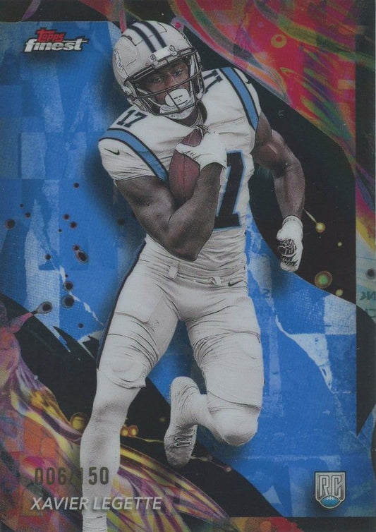 Xavier Legette 2024 Topps Finest Blue Rookie RC #6/150 #187