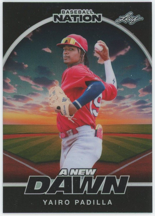 2025 Leaf Baseball Nation Yairo Padilla A New Dawn Black #1/1 #NB-108