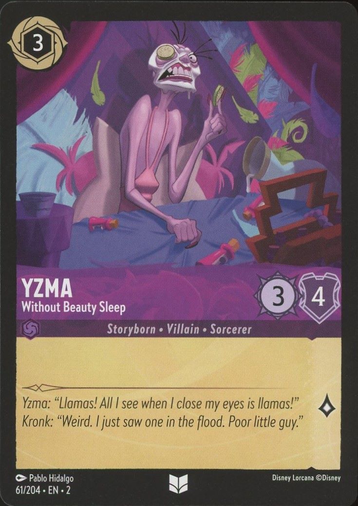 Disney Lorcana: Rise of the Floodborn Yzma Without Beauty Sleep #61 Uncommon