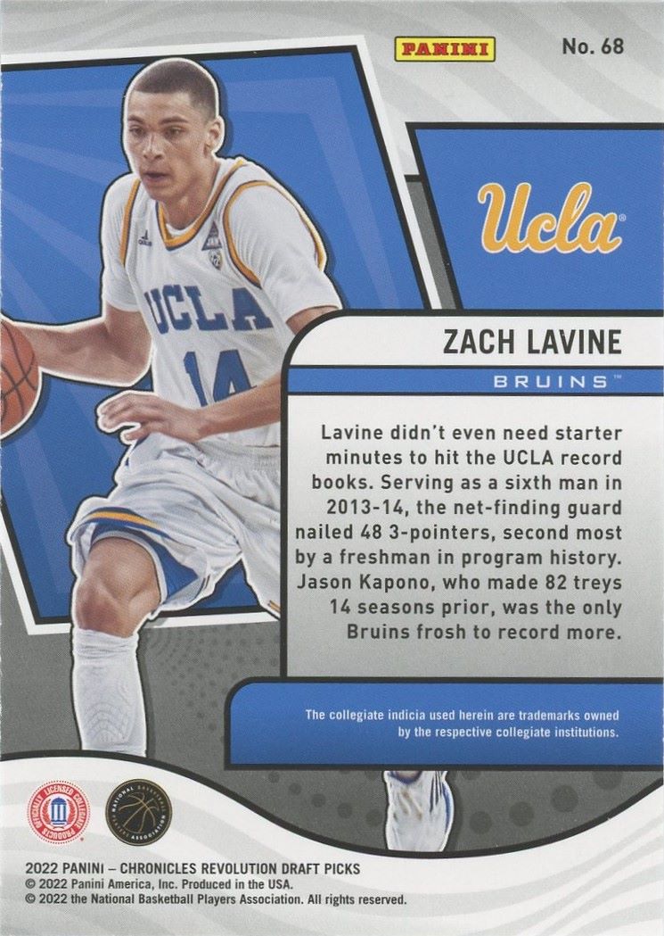 2022-23 Chronicles Zach LaVine Draft Picks Revolution #68