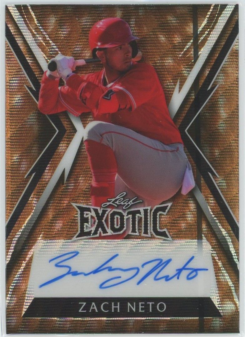 2023 Leaf Exotic Baseball Zach Neto Giraffe #2/5 #BA-ZN1