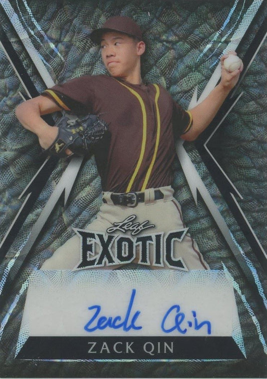 2023 Leaf Exotic Zack Qin Auto #1/6 #BA-ZQ1