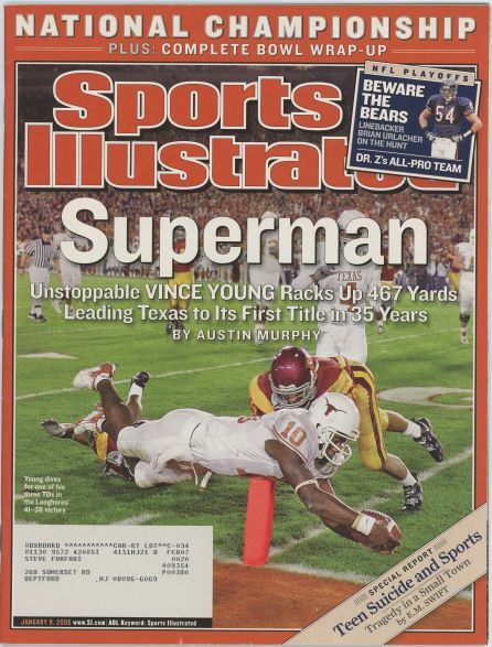 Sports Illustrated Texas Vince Young 01.09.2006