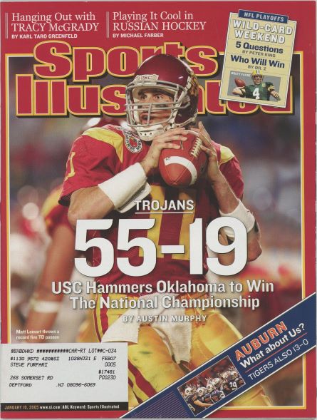 Sports Illustrated USC Matt Leinert Cover 01.10.2005