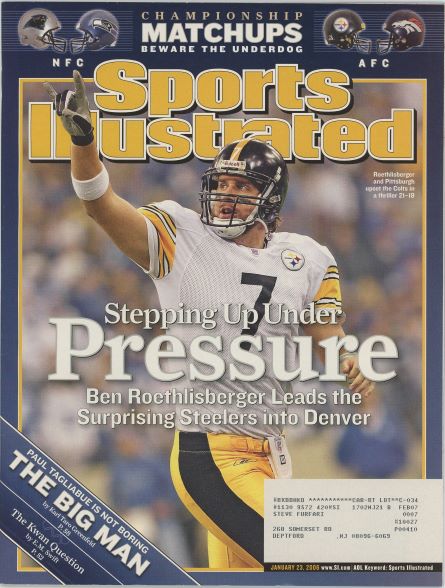 Sports Illustrated Steelers Ben Roethlisberger Cover 01.23.2006