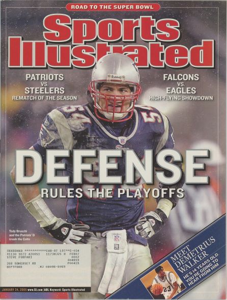 Sports Illustrated Patriots Tedy Bruschi Cover 01.24.2005